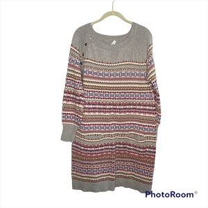 Sundance Elise Lighthouse Sweater Dress Fair Isle